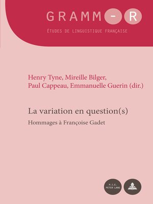 cover image of La variation en question(s)